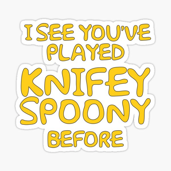 Item preview, I see you've played Knifey-Spoony before! | The Simpsons designed and sold by amzyydoodles.