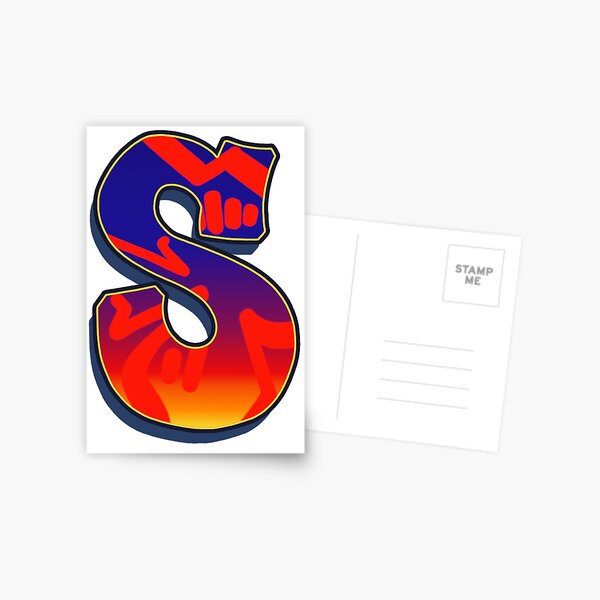 S - Night Sky Graff Styler Postcard