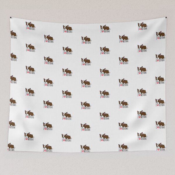 Item preview,  Red Boston Terrier Love designed and sold by bonheurdada.