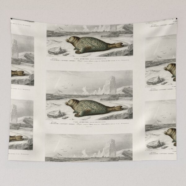 Item preview, Seal vintage illustration  designed and sold by Vintage Designs +.
