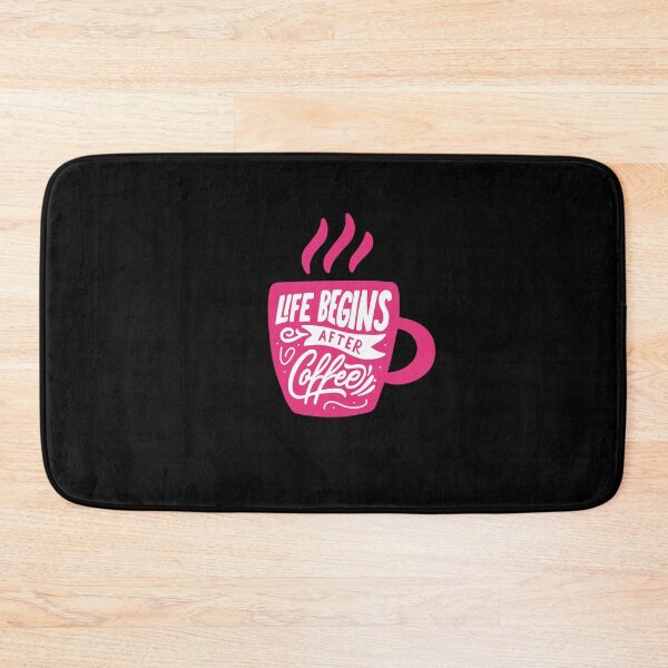 Item preview, Coffee - pink mug - Life begins after Coffee designed and sold by Mohja-Design.