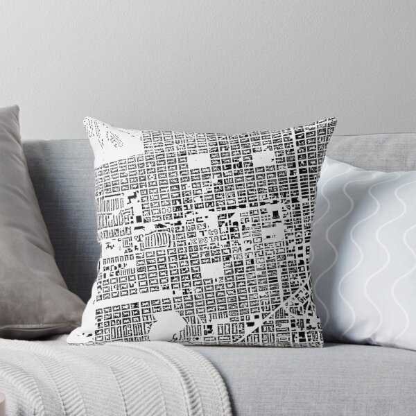Item preview, San Francisco black & white building city map designed and sold by Intrepix.
