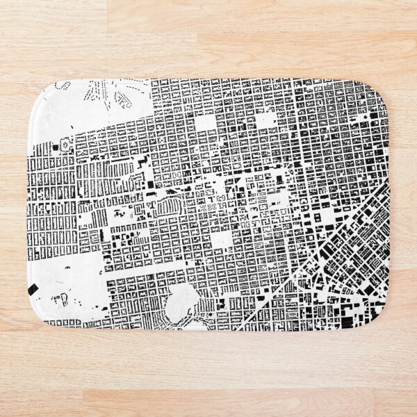 Artikelvorschau, San Francisco Black & White Gebäude Stadtplan entworfen und verkauft von Intrepix.