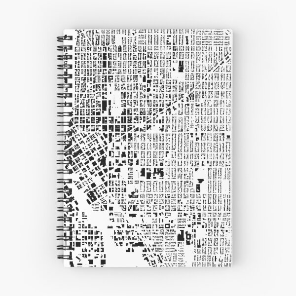 Item preview, Seattle black & white building city map designed and sold by Intrepix.