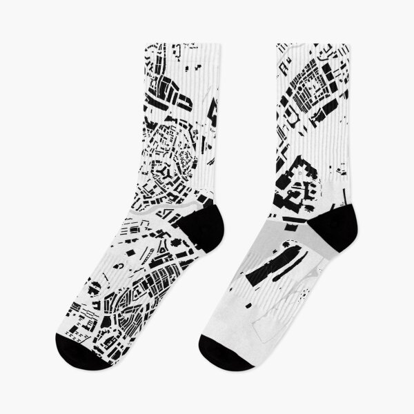 Item preview, Singapore black & white building city map designed and sold by Intrepix.