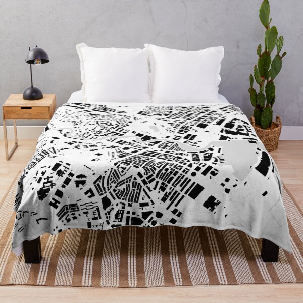 Item preview, Singapore black & white building city map designed and sold by Intrepix.