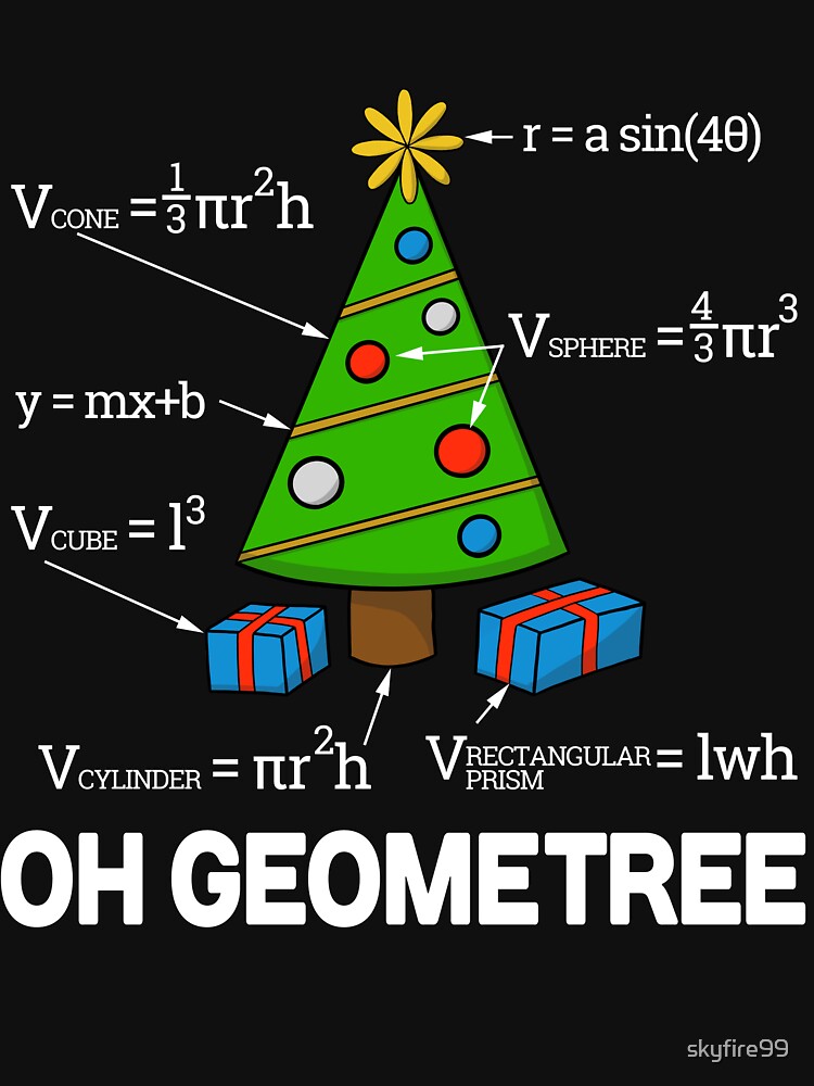 Disover Math Geometry Christmas Tree Geometree Essential T-Shirt
