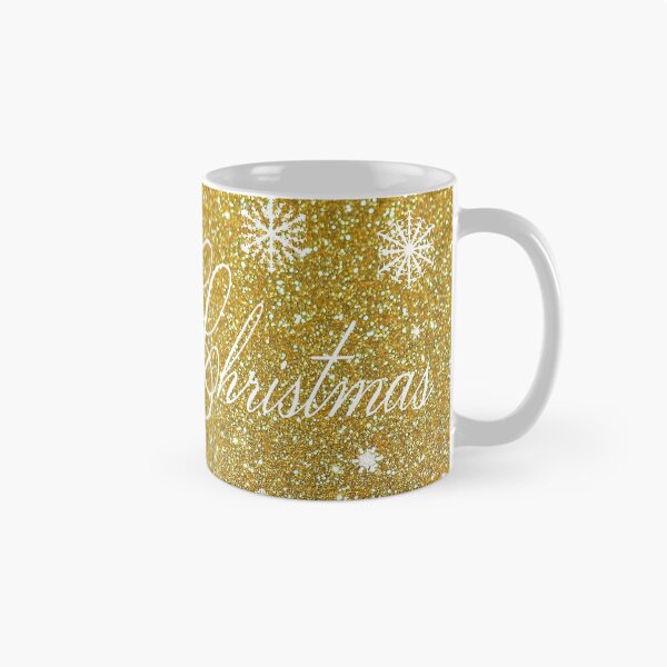 Aperçu de l'œuvre Joyeux Noël Snow Flake - Gold créée et vendue par SandersApparel.