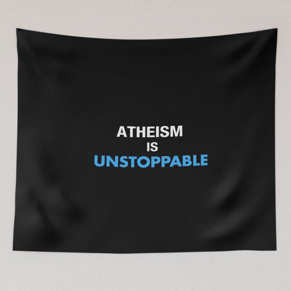 Item preview, Atheism is Unstoppable Logo designed and sold by RooGear.