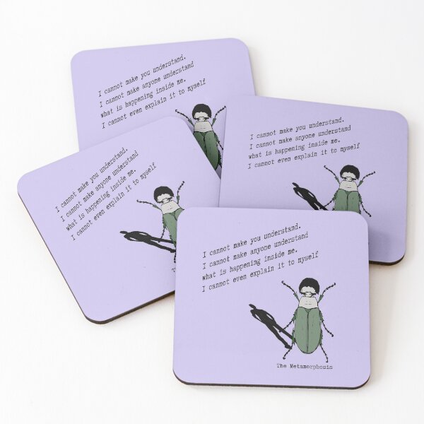 Item preview, Franz Kafka Metamorphosis Quote designed and sold by The Dead  Writers Circle.
