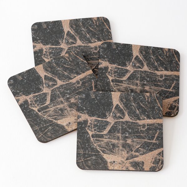Item preview, Marble Abstract Decor Texture Black Gold designed and sold by YLArt.