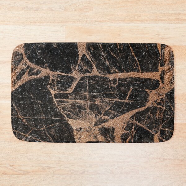 Item preview, Marble Abstract Decor Texture Black Gold designed and sold by YLArt.