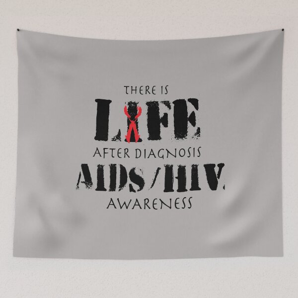 Item preview, Life After Diangosis AIDS HIV Awareness designed and sold by tarek25.