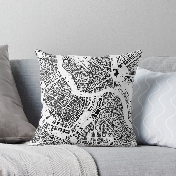 Item preview, Viena blanco y negro edificio mapa de la ciudad designed and sold by Intrepix.