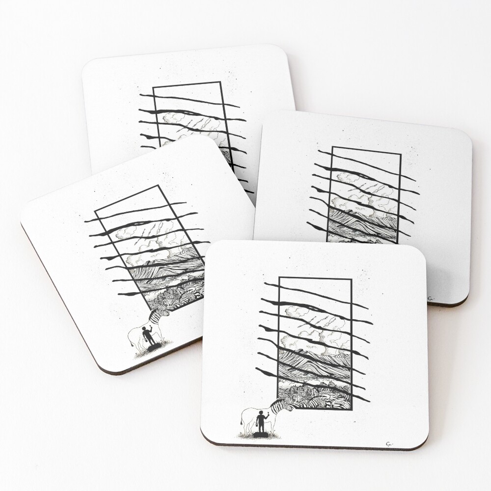 Item preview, Coasters (Set of 4) designed and sold by ClementPayen.