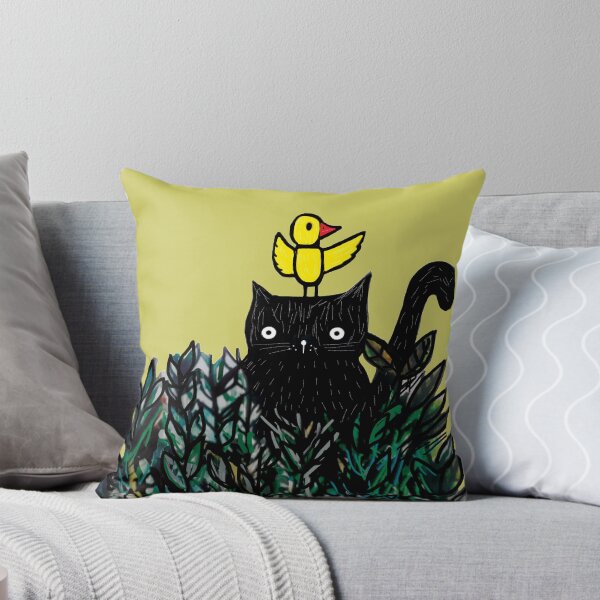 Item preview, Little cat and bird designed and sold by LaGabyGaArts.