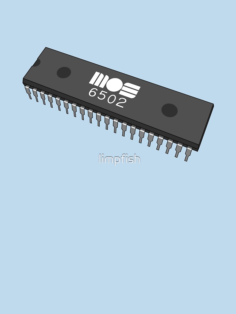 Thumbnail 7 of 7, Essential T-Shirt, MOS 6502 8-bit CPU designed and sold by limpfish.