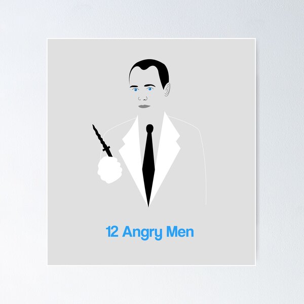 Item preview, 12 Angry Men Movie Minimalist Sidney Lumet Henry Fonda 50s designed and sold by Rozbud.