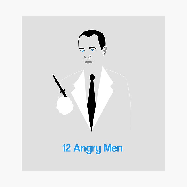 Item preview, 12 Angry Men Movie Minimalist Sidney Lumet Henry Fonda 50s designed and sold by Rozbud.