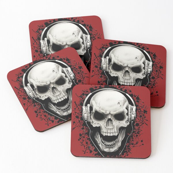 Item preview, Skull and headphones  designed and sold by Petersnook.