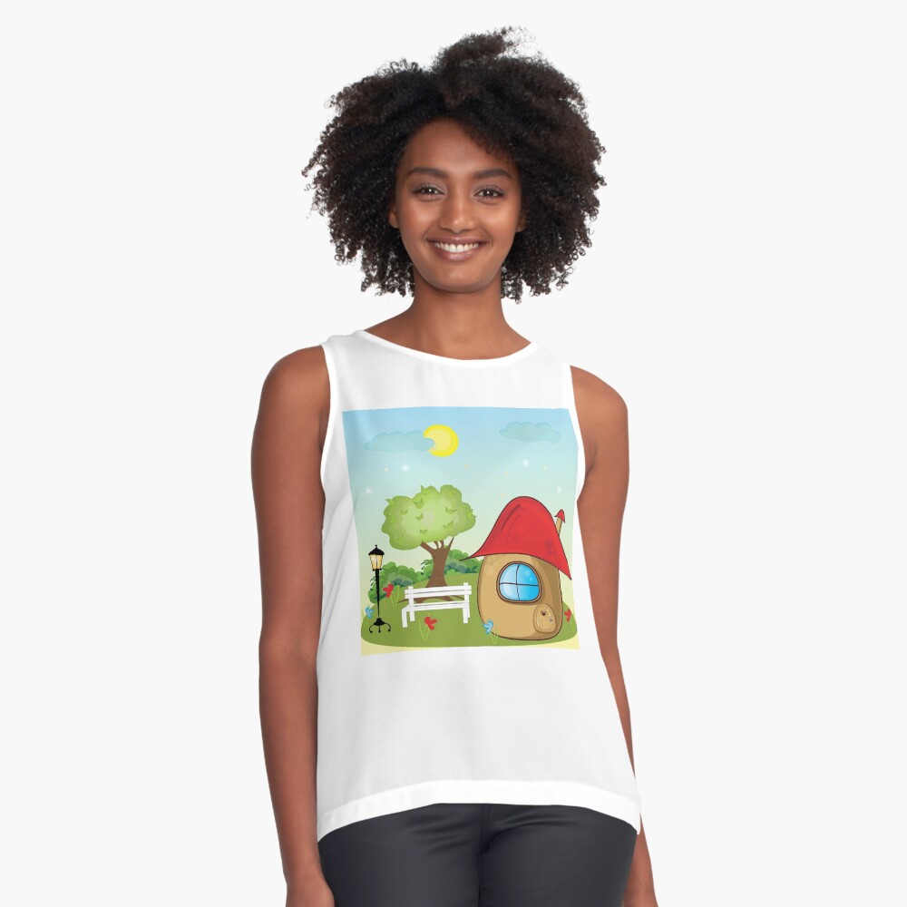 Item preview, Sleeveless Top designed and sold by vectormarketnet.