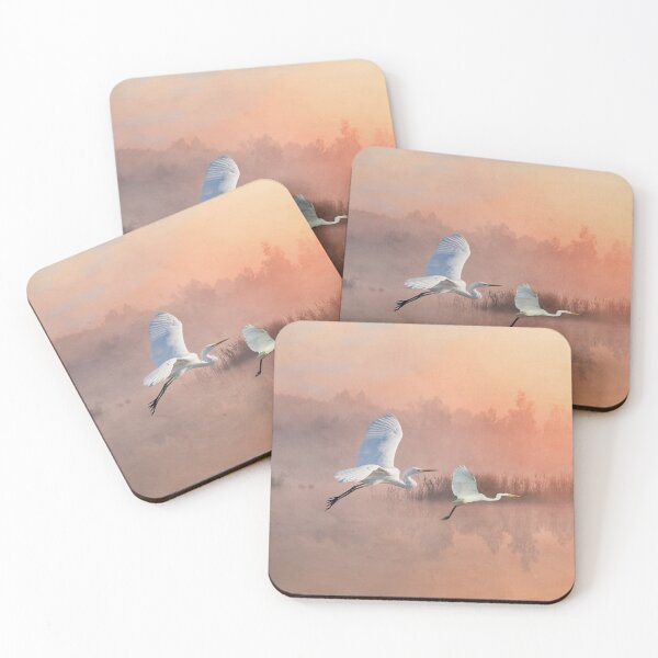 Item preview, Herons Into the Sunset designed and sold by FineArtography.