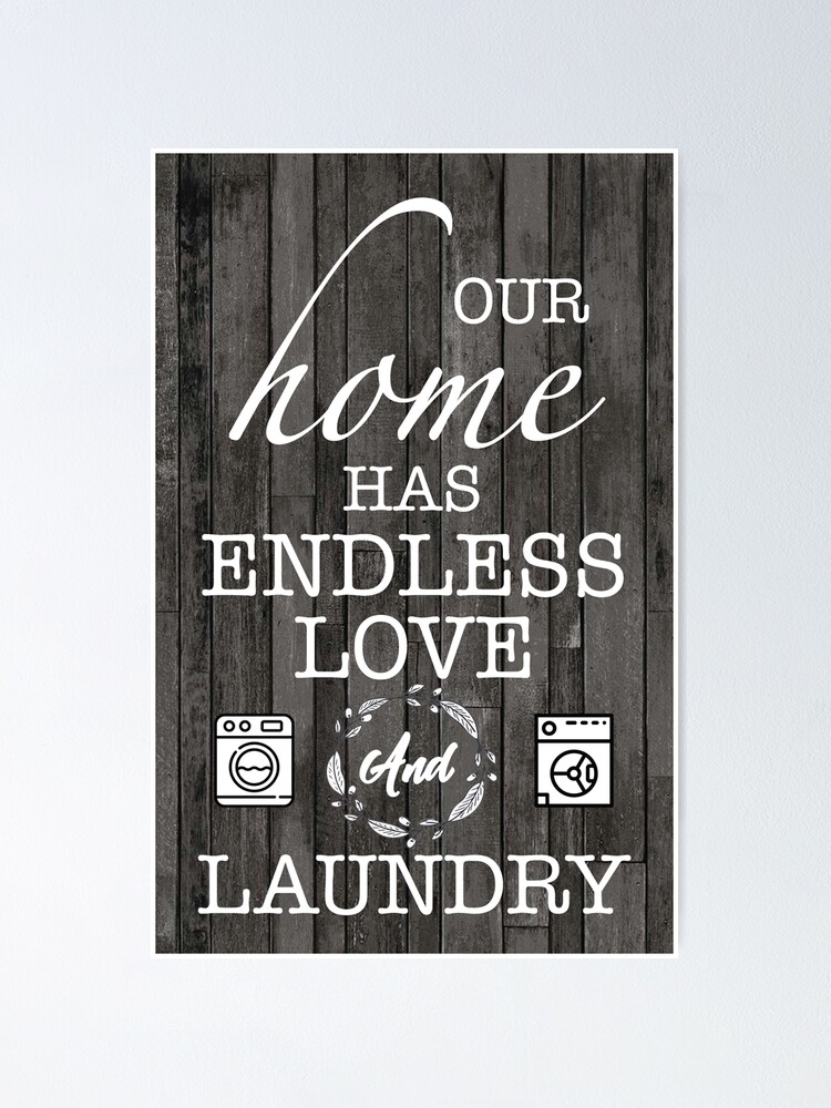 Farmhouse Laundry Room Sign Poster For Sale By Stmdv02 Redbubble   Fposter,small,wall Texture,product,750x1000 