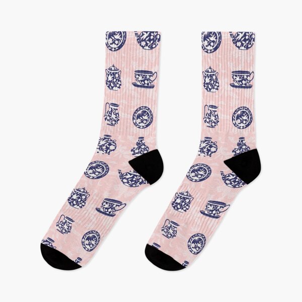 Item preview, Blue Porcelain on Pink Background designed and sold by kapotka.