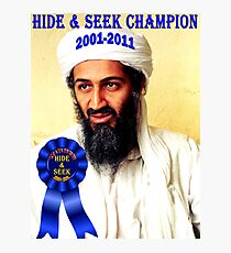 Hide & Seek Champion Photographic Print