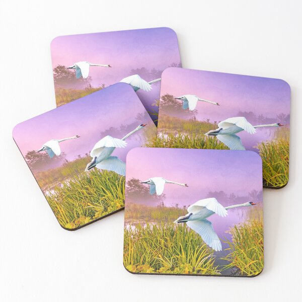 Item preview, Cisnes mudos sobre pantanos designed and sold by FineArtography.