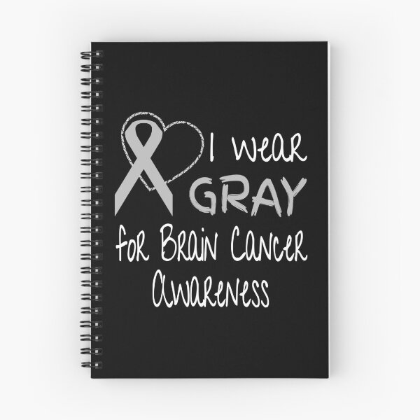 Item preview, I Wear Gray For Brain Cancer Awareness Ribbon designed and sold by nikkidawn74.