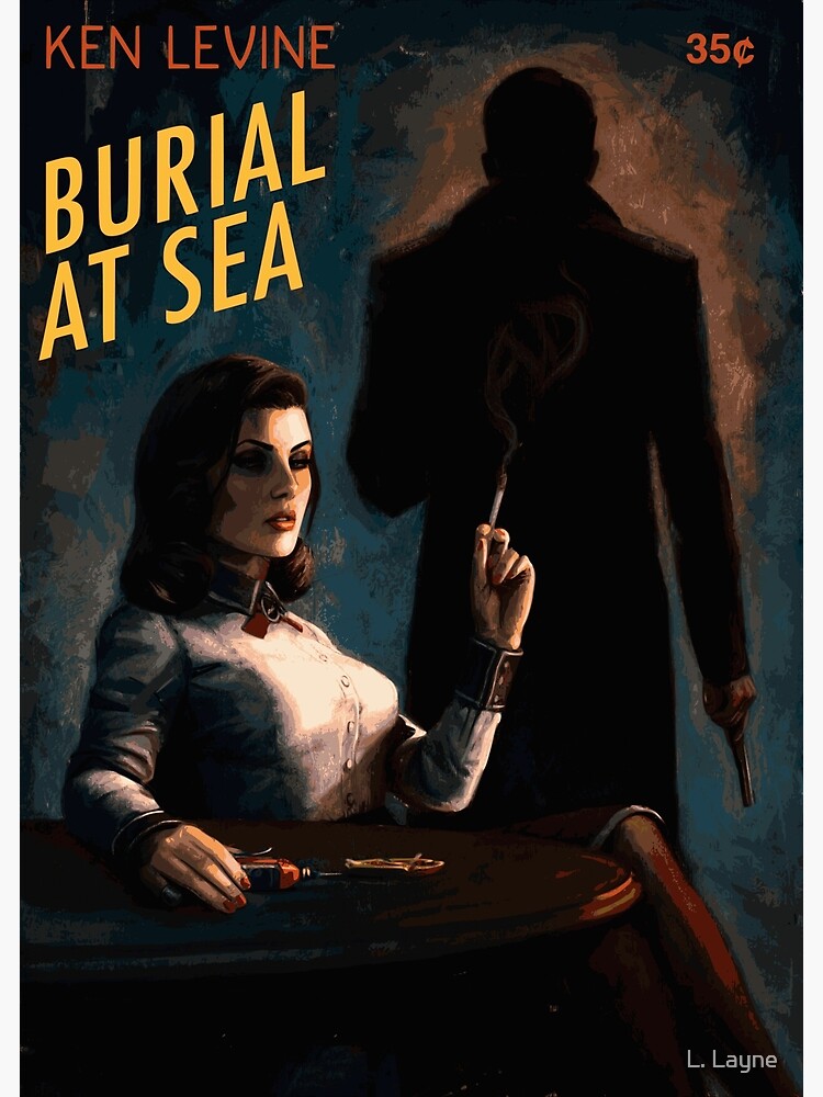 The noir film poster that inspired the art of burial at sea : r/Bioshock