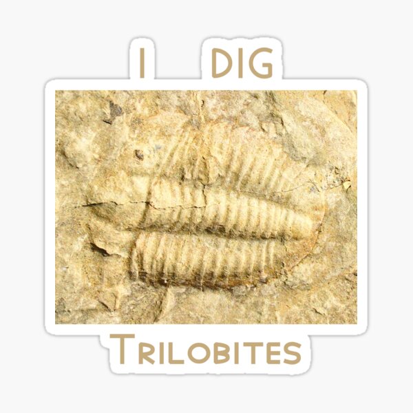 I Dig Trilobites Sticker