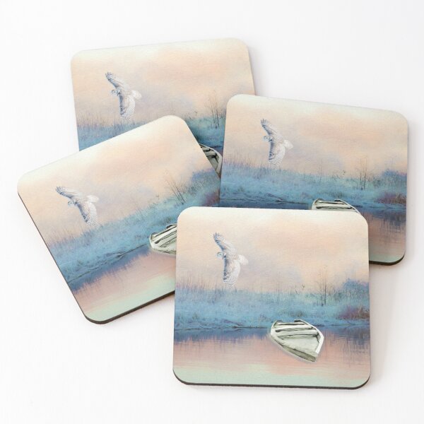 Item preview, Snowy Owl Above Frosted Shore designed and sold by FineArtography.