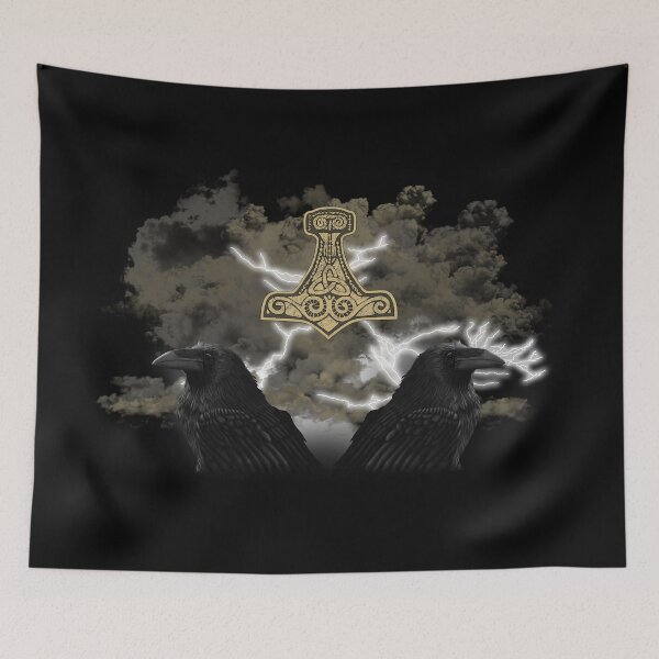 Item preview, Odin's crows designed and sold by yggdrasil-es.