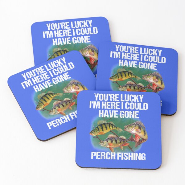 Item preview, Lucky I'm Here Perch Fishing Funny Perch Fisherman designed and sold by fantasticdesign.