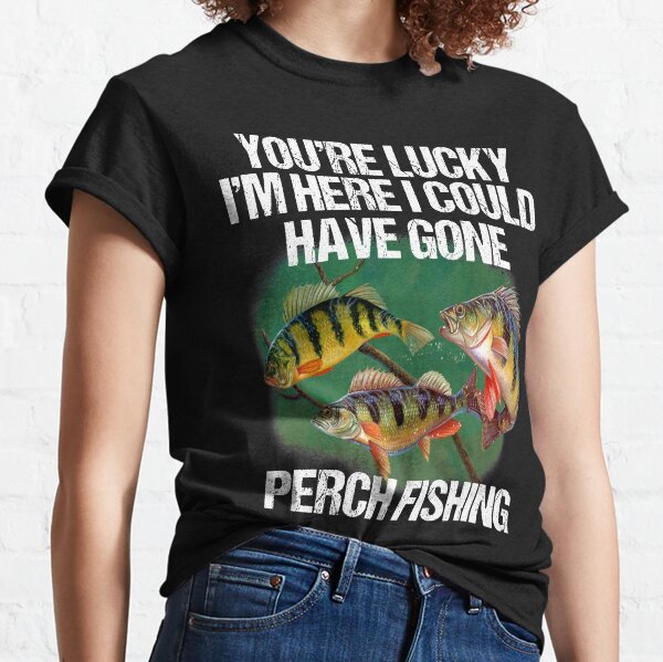  Perch Fisherman Lucky Charm Perch Fishing Sweatshirt :  Clothing, Shoes & Jewelry