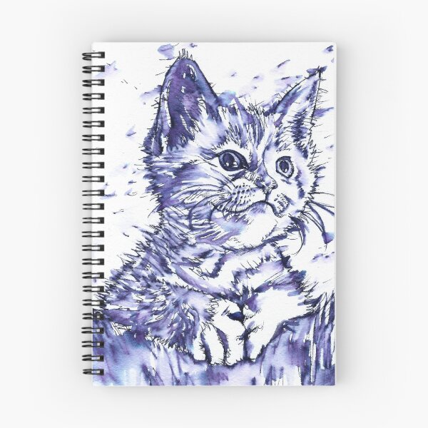 Item preview, CAT - watercolor and ink portrait.1 designed and sold by lautir.
