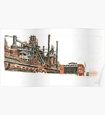 Bethlehem Steel Blast Furnaces and Blower House Poster