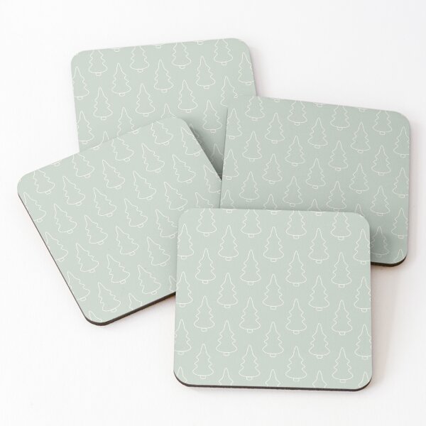Item preview, Minimal pine tree pattern in light pastel neutral colors designed and sold by BrankaPD.