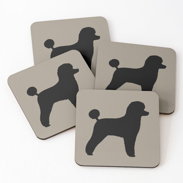 Item preview, Black Toy Poodle Silhouette(s) designed and sold by Jenn Inashvili.
