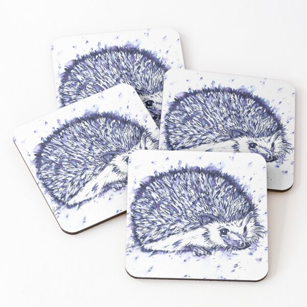 Item preview, HEDGEHOG - watercolor and ink portrait.1 designed and sold by lautir.