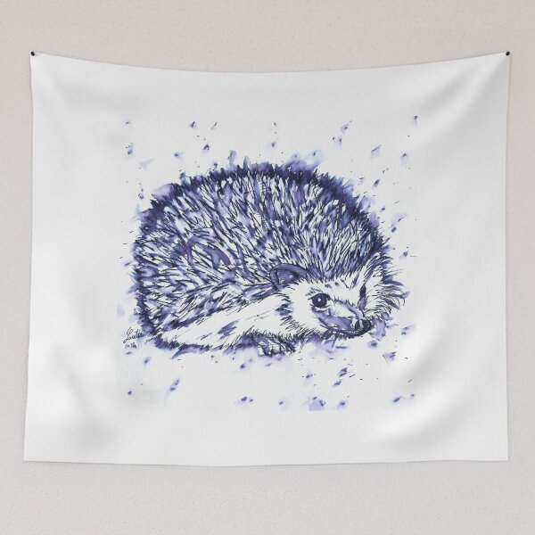 Item preview, HEDGEHOG - watercolor and ink portrait.1 designed and sold by lautir.