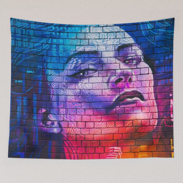 Item preview, London Souvenir Pop Art The Woman Mural Graffiti Art designed and sold by mamazita.