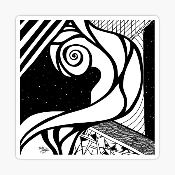 Abstract 4 Sticker