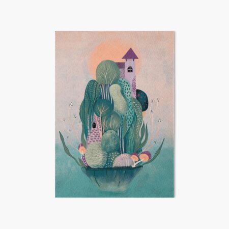 Dragon's home Art Board Print