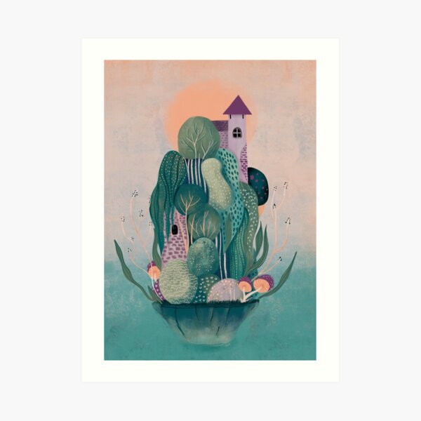 Dragon's home Art Print