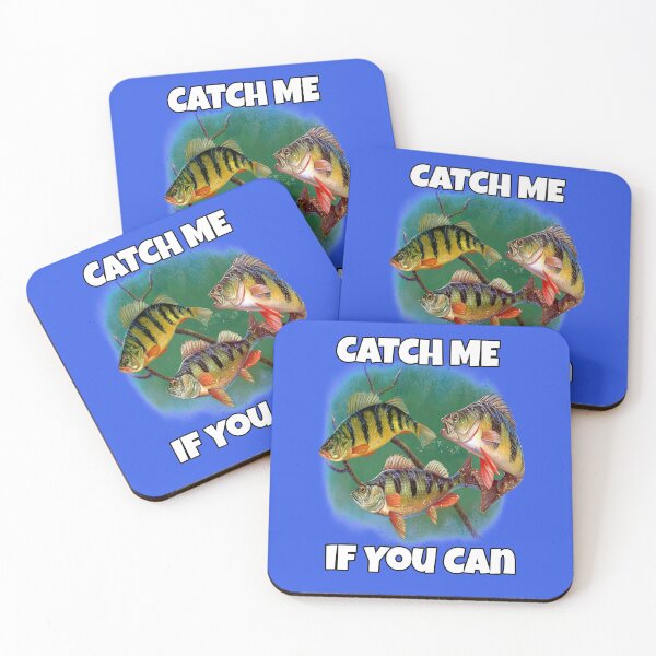 Item preview, Catch Me If You Can Funny Fishing Perch Fisherman designed and sold by fantasticdesign.