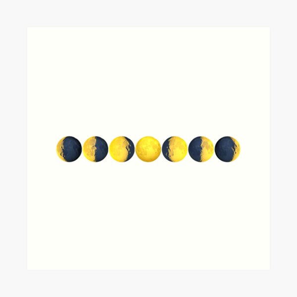 "Emoji Moon Phases" Art Print for Sale by JamesQuentin Redbubble