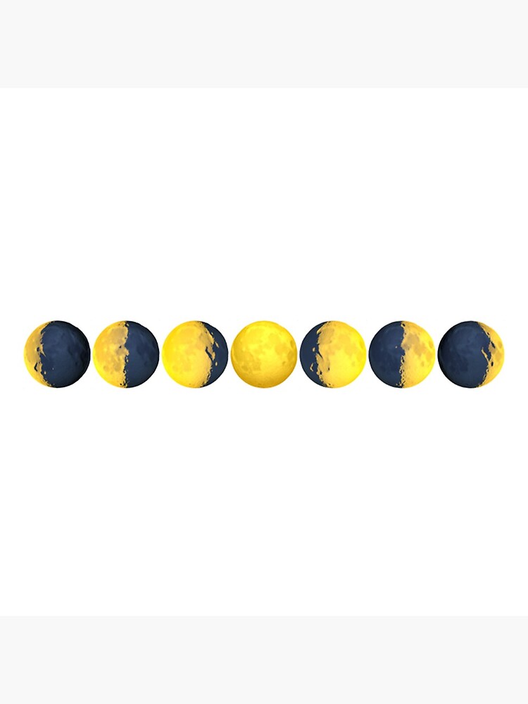 Emoji Moon Phases Art Print For Sale By JamesQuentin Redbubble   Flat,750x,075,f Pad,750x1000,f8f8f8 